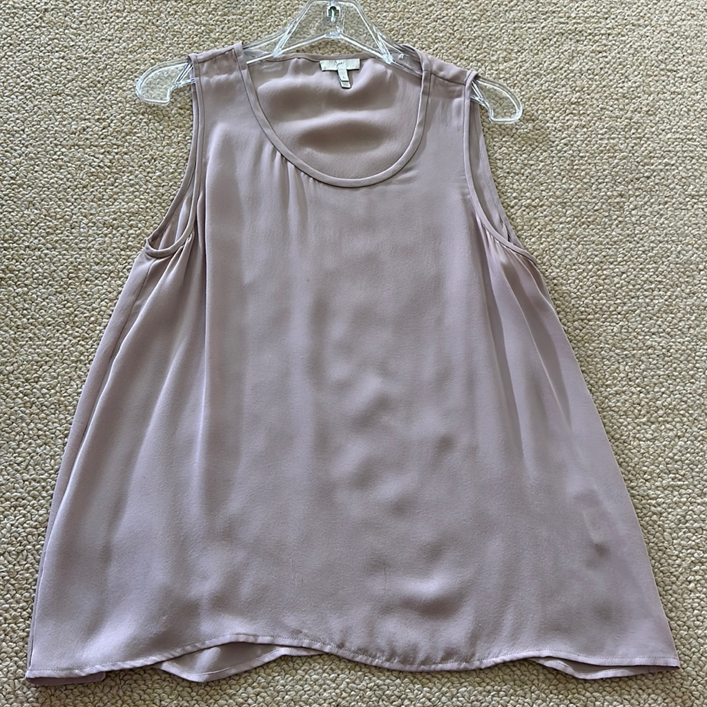 Joie Dusty Pink Silk Tank